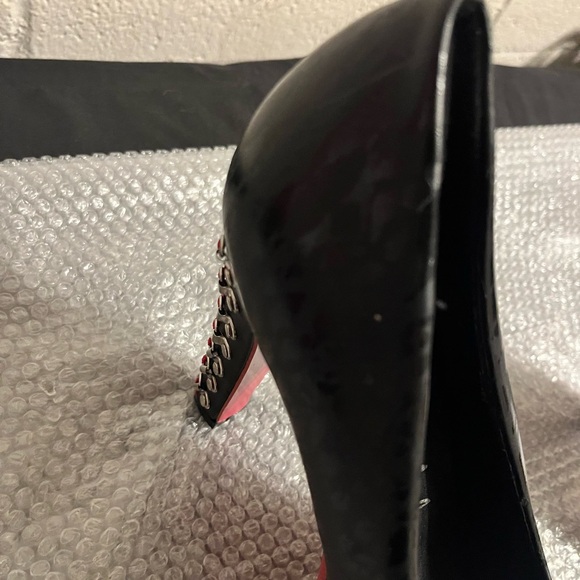 Women’s Black & Hot Pink Metal Mulisha Corset High Heels-Size 10 USA - Picture 9 of 15